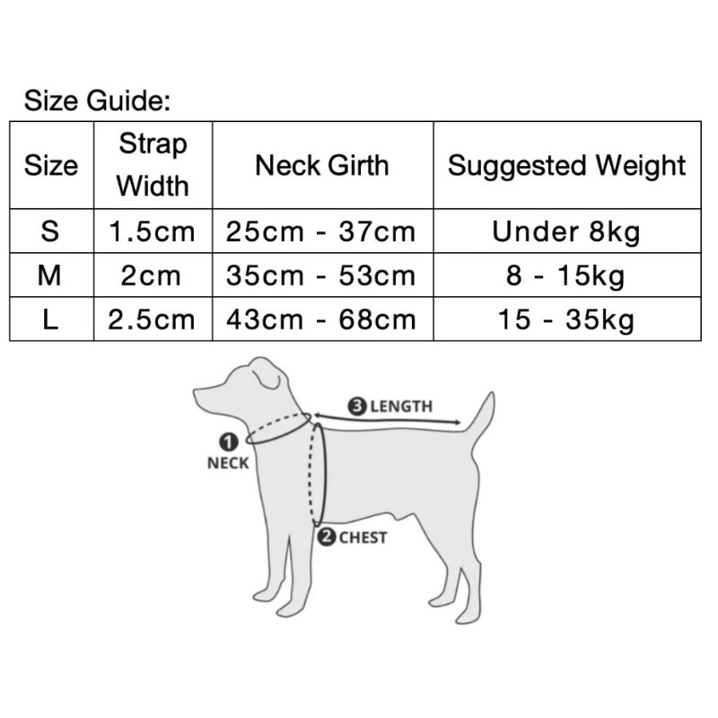 Neon Paws Adjustable Dog Collar