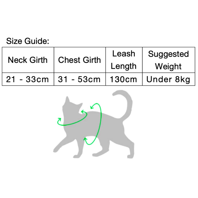 H-Shaped Cat Harness Set