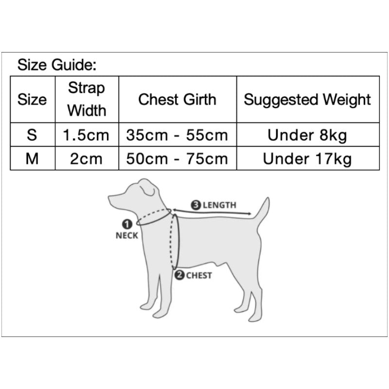 Peitoral Impermeável para Cão Neon Paws