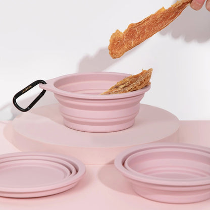 Food-Grade Silicone Collapsible Pet Travel Bowl