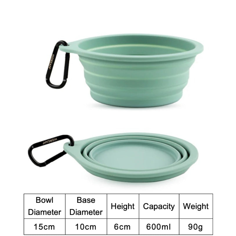 Food-Grade Silicone Collapsible Pet Travel Bowl
