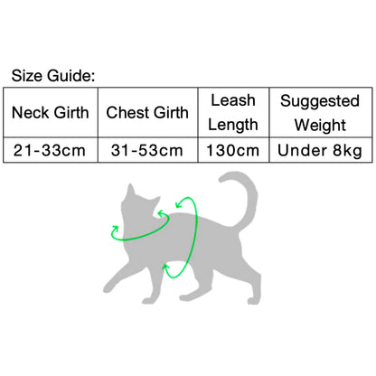 Conjunto de Arnês para Gato Leve em H