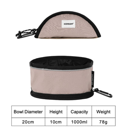 Collapsible Portable Pet Travel Bowl - 1000ml