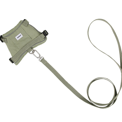 Conjunto de Arnês Estilo Colete para Gato com Bolso para Localizador