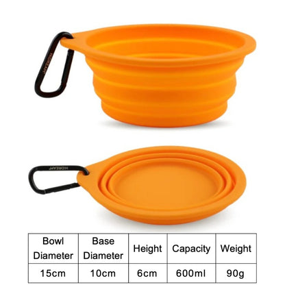 Food-Grade Silicone Collapsible Pet Travel Bowl