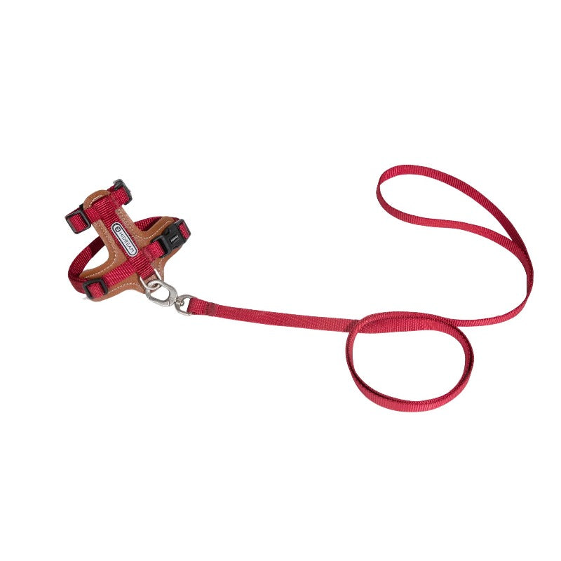 H-Shaped PU Leather Cat Harness Set
