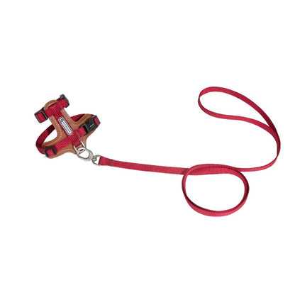 H-Shaped PU Leather Cat Harness Set