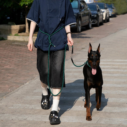 Limited-Slip Half-Check Dog Collar & Hands-Free Training Leash