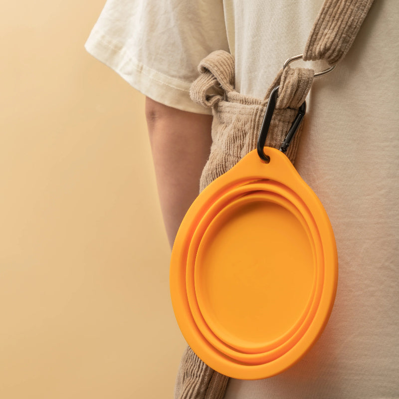Food-Grade Silicone Collapsible Pet Travel Bowl