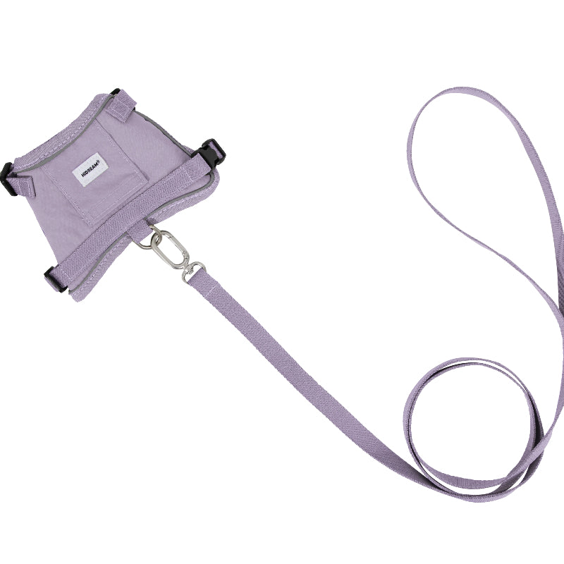 Conjunto de Arnês Estilo Colete para Gato com Bolso para Localizador