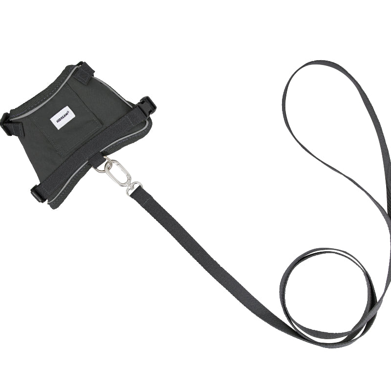 Conjunto de Arnês Estilo Colete para Gato com Bolso para Localizador