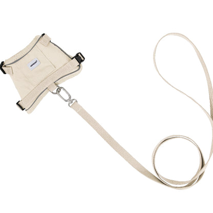 Conjunto de Arnês Estilo Colete para Gato com Bolso para Localizador