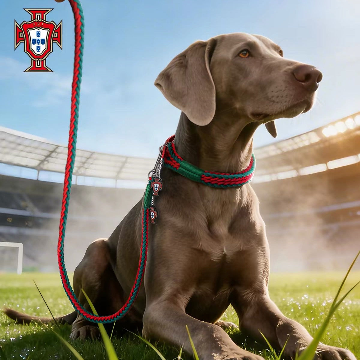 Team Portugal Dog Collar & Leash Set