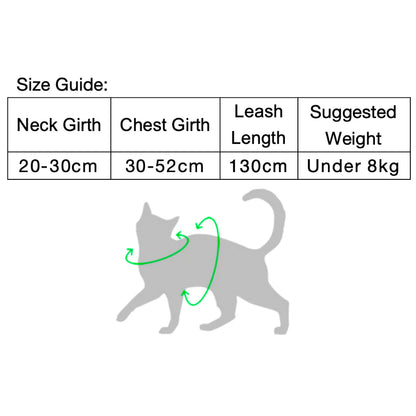 H-Shape Cat Harness Set