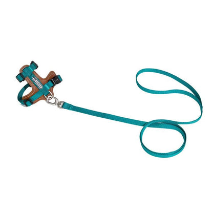 H-Shaped PU Leather Cat Harness Set