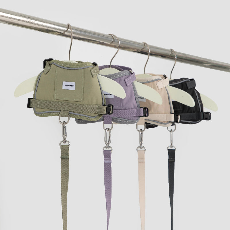 Conjunto de Arnês Estilo Colete para Gato com Bolso para Localizador