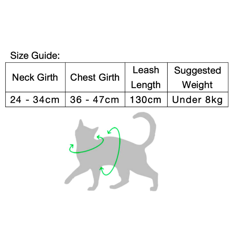 Conjunto de Arnês Estilo Colete para Gato com Bolso para Localizador
