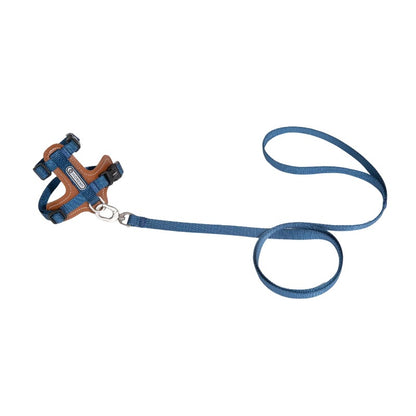 H-Shaped PU Leather Cat Harness Set