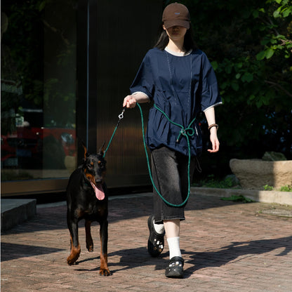 Limited-Slip Half-Check Dog Collar & Hands-Free Training Leash